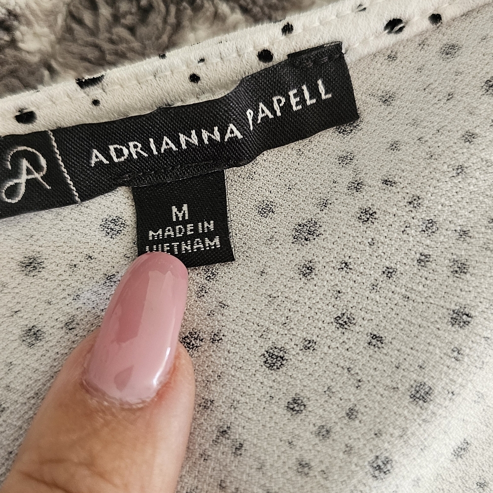 Polka Dot Women's Top - Black and White - Picture 4 of 4